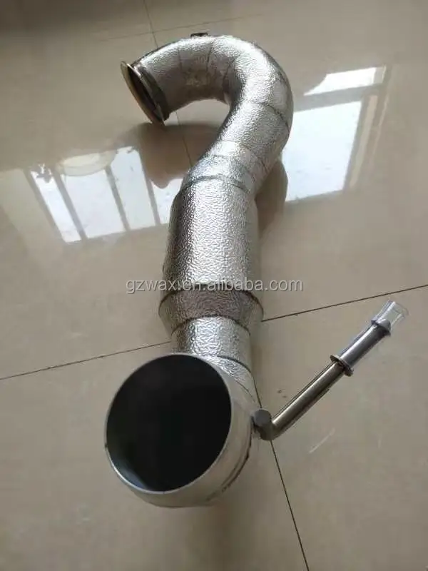 High Performance Stainless Steel Exhaust Pipe Three way catalytic converter Downpipe for Benz A45 Pipe Diameter 89mm