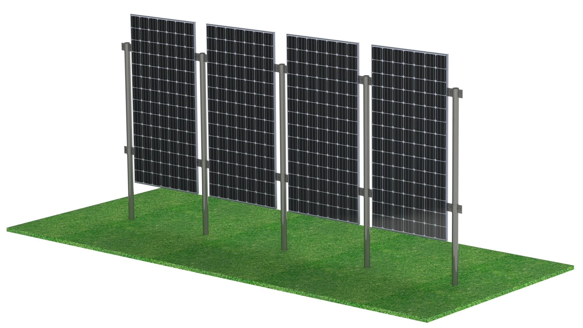 product solar energy system ground mount system vertical bifacial solar fence for farm-2