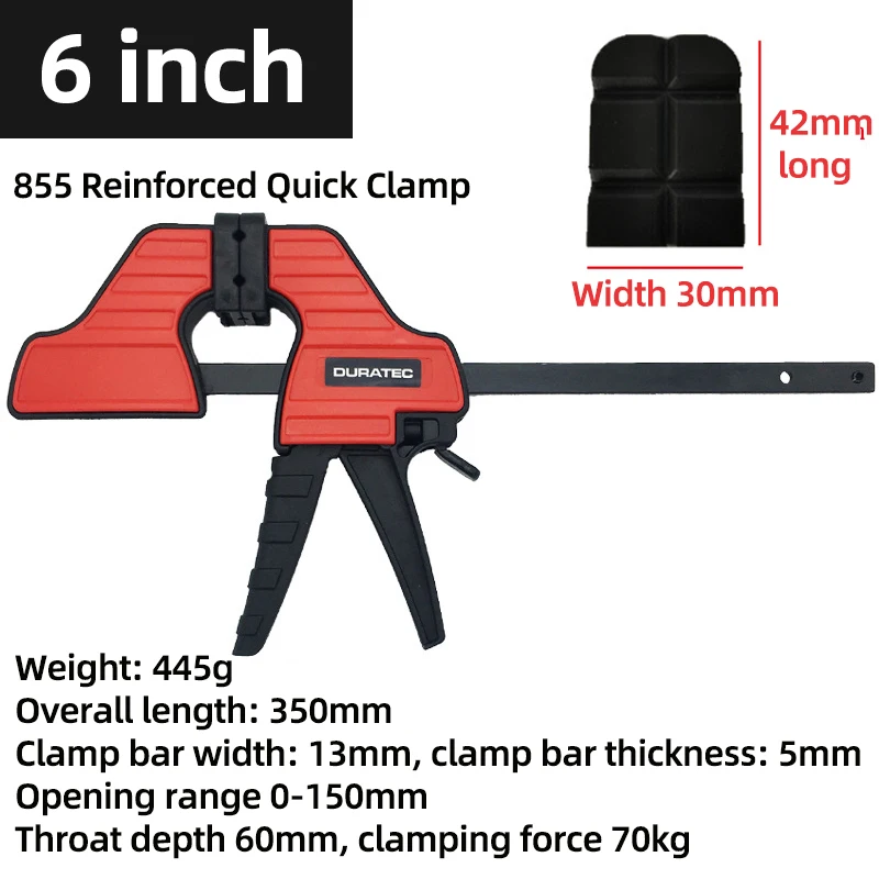 Woodworking Clamp Duratec Heavy Duty F Clamp 4 6 12 18 24 Inch Wood