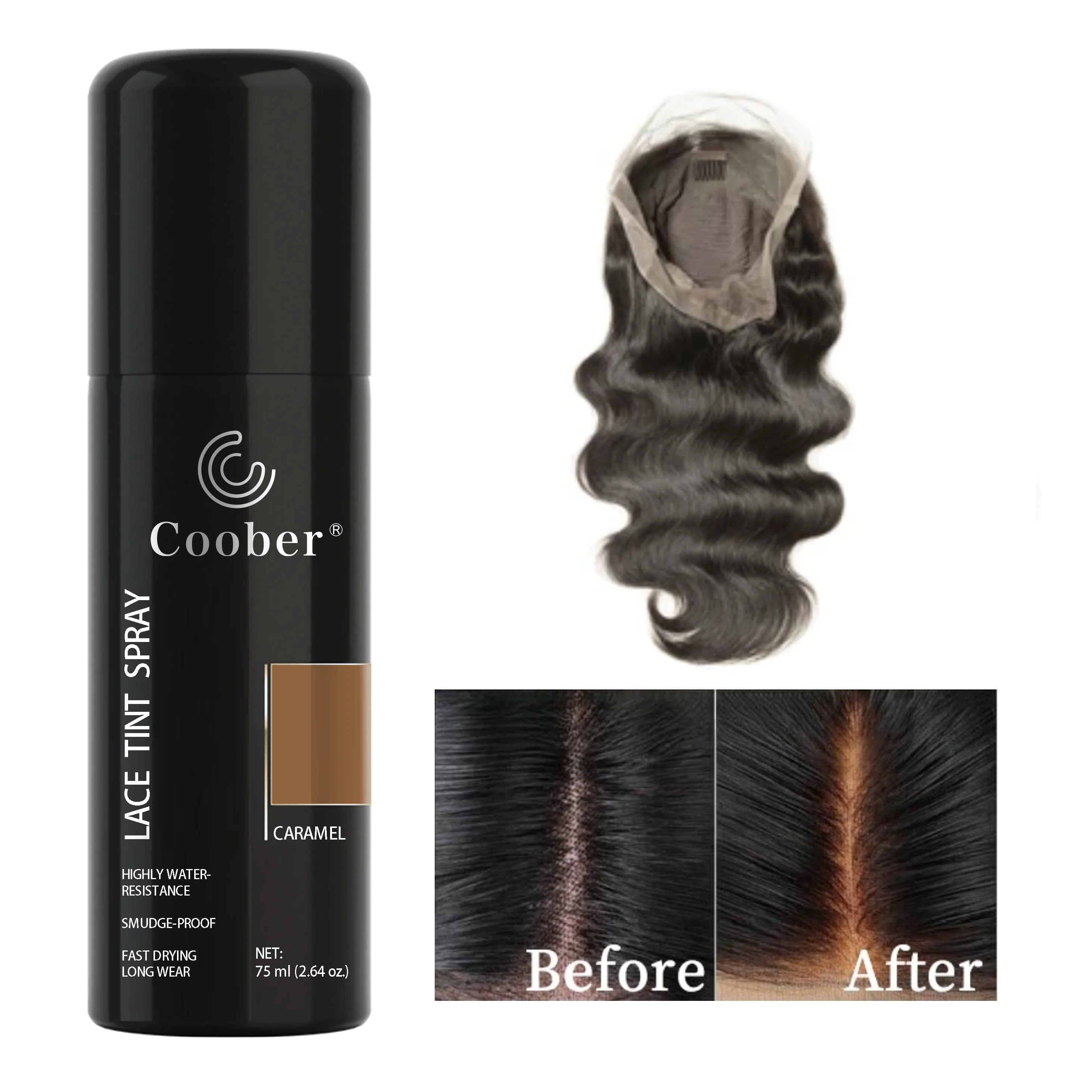 wig extensions lace tint spray