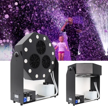 Hight Quality 120W Bubble Maker Automatic Rotation 12pcs RGBW LED DMX Bubble Machine for Wedding  Outdoor Activity Party
