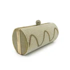 Clutch Bag Beaded Clutch Bag Barrel Shape Ladies Crystal Beaded Handmade Clutch Bag