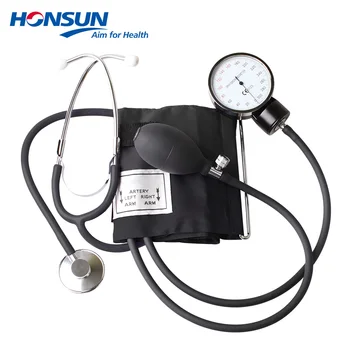 HONSUN Sphygmomanometer and Single Head Stethoscope With Large Manometer Blood Pressure Monitor Customized Logo and Color