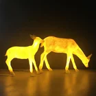 Holiday Decor With Lights New Product Garden Outdoor Waterproof Holiday Lights Decorated With Christmas Deer