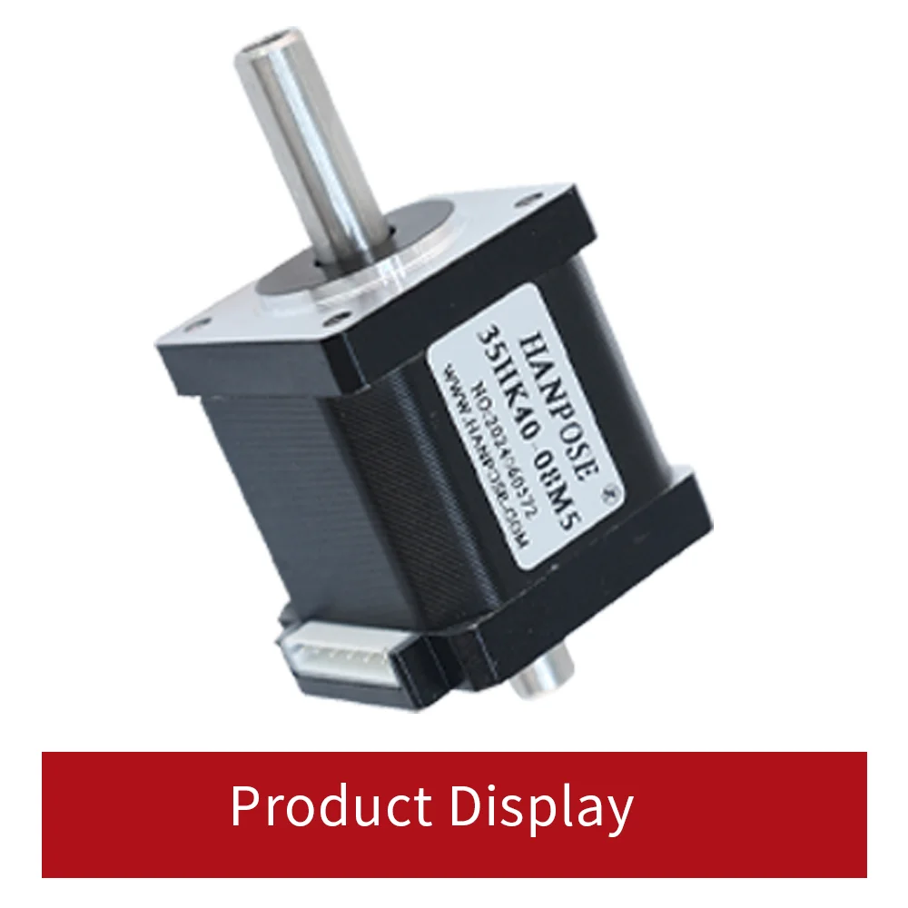 product hanpose 3d printer stepper motor step angle 18 degree 48v 18 35hk35 35hk40 35hk50 double shaft stepper motor-7