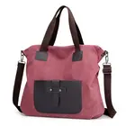 Hand Bag Large Space Canvas Hand Bag Custom Women Crossbody Tote