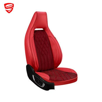 Hot Selling Luxury 3D Car Interior Accessories Breathable Fabric Car Seat Cover Full Set Of Car Seat Cover