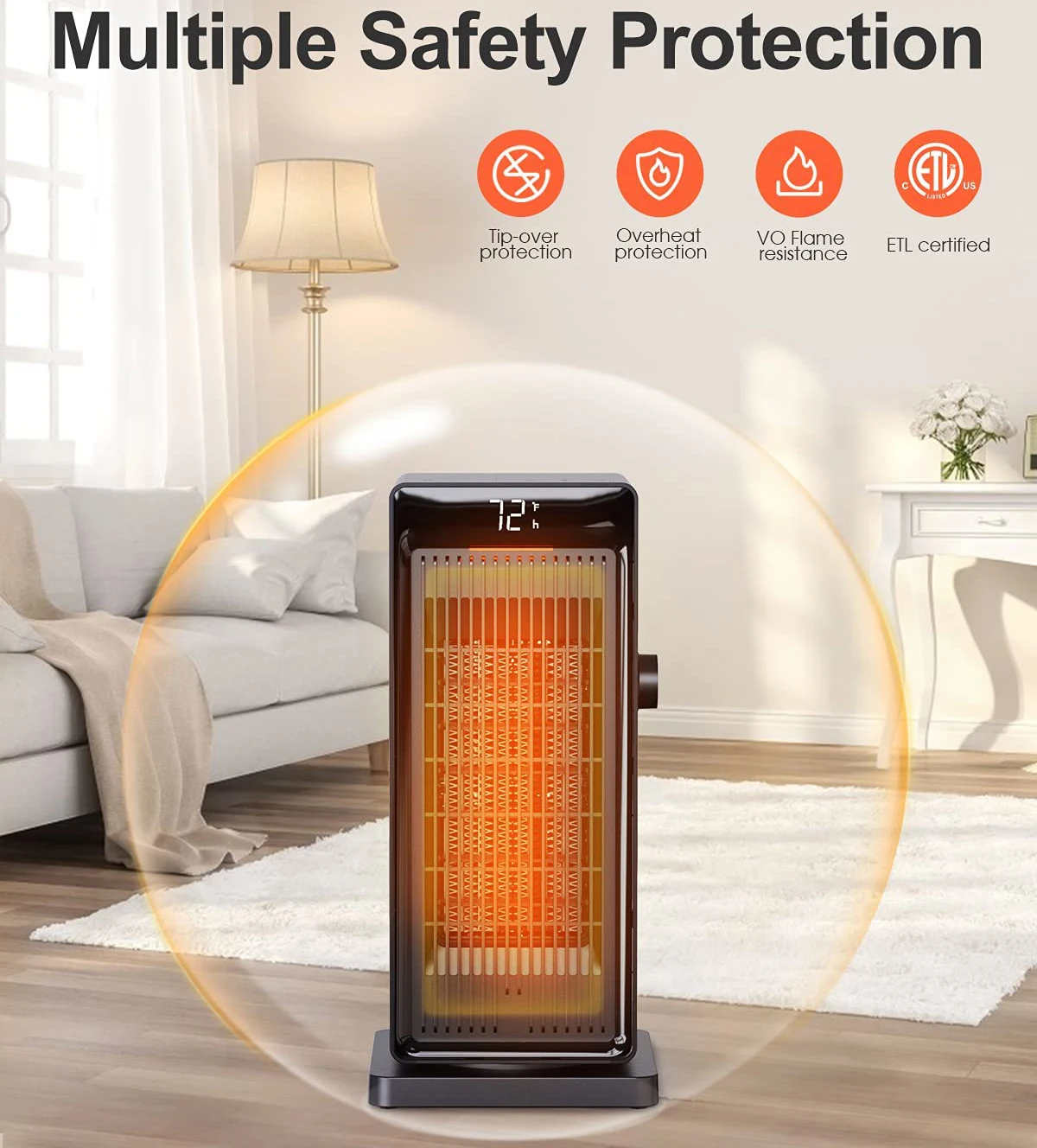 Home Electric Heater, Portable, PTC - detail 2
