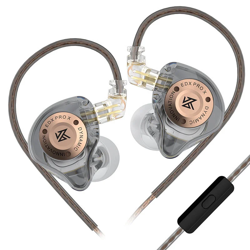 KZ EDX PRO X Dynamic Drive Earphone HIFI Bass In Ear Monitor Earbud Sport Music Cancelling EDX PRO Headset