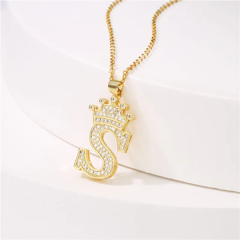 cz letter pendant