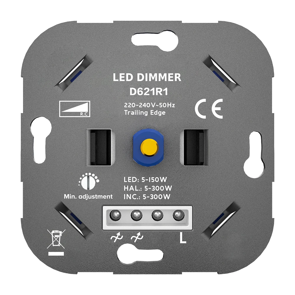 Two way trailing edge light dimmer controller 220V 250W led dimmer switch for led lights