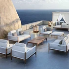 Furniture Sofa Set New Design Patio Modern Wooden Outdoor Furniture Teak Sofa