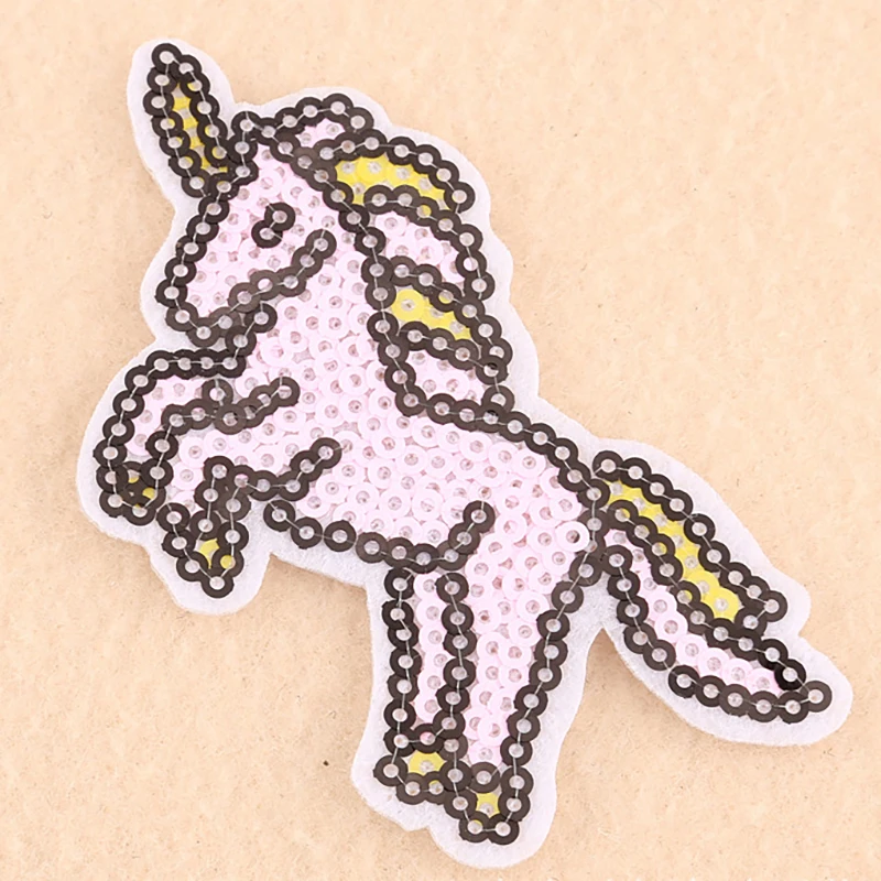 Unicorn Badge Luggage Accessories Custom Unicorns Sequin Patch Embroidery Patches