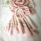Manufacturer Supply Garment Accessories Leisure Wear Light Pink Tassel Cord For Drawstring