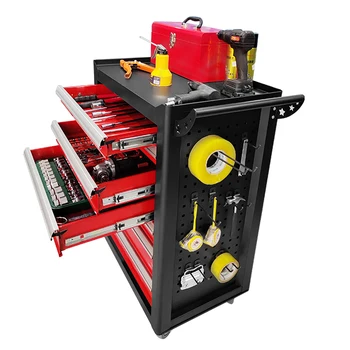 Hot-Selling Professional  Tools Customizable OEM Support with Powder Coating  7 Drawers High-end Europe Movable Tool Trolleycar