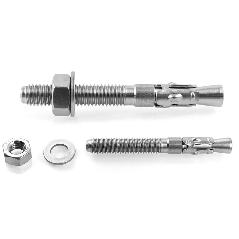 Custom High Quality M6 M8 M10 M12 M16 Expansion Anchor Bolt 304 316 Stainless Steel Wedge Anchor Bolts for Wall Mounting manufacture