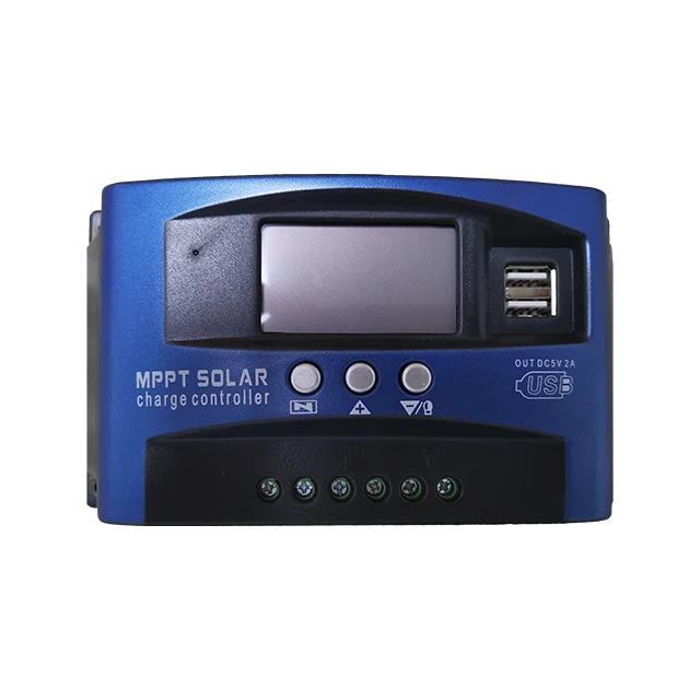 40A/60A 12V/24V LCD MPPT Solar Panel Charge Controller Battery Regulator 1500W#B 