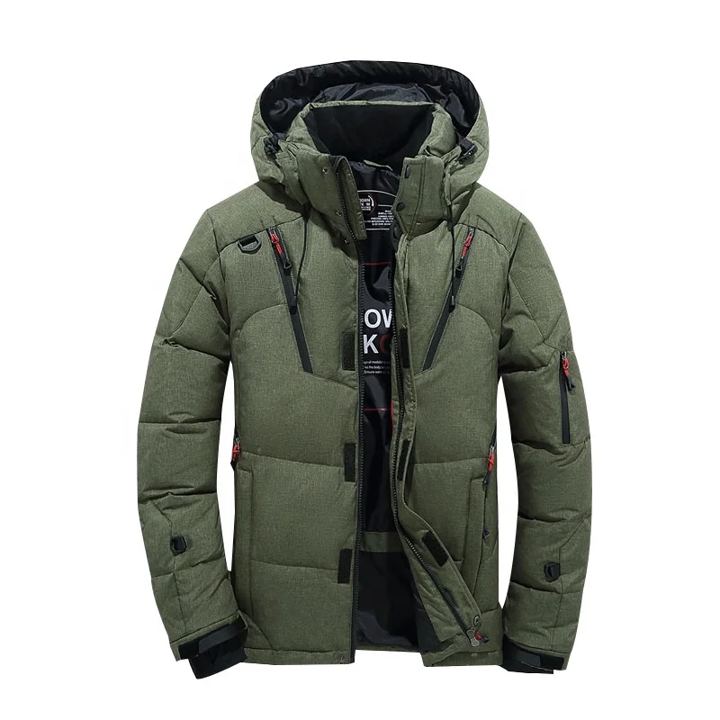 Amazon Essentials Men's Mid-Length Hooded Puffer