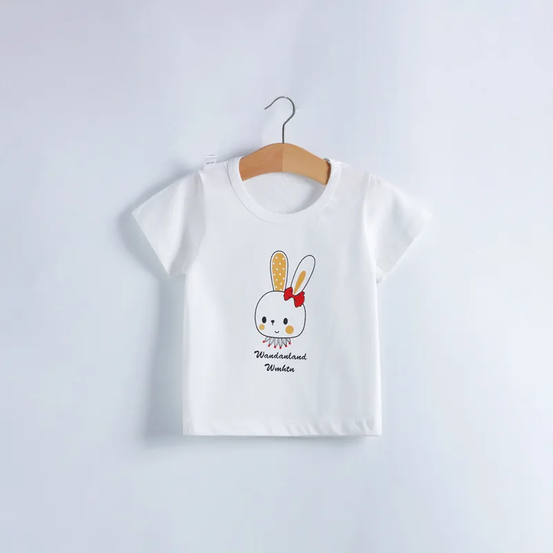 manufacturer Fashion white t shirts custom t shirt printing kids t shirt 100% cotton wholesale