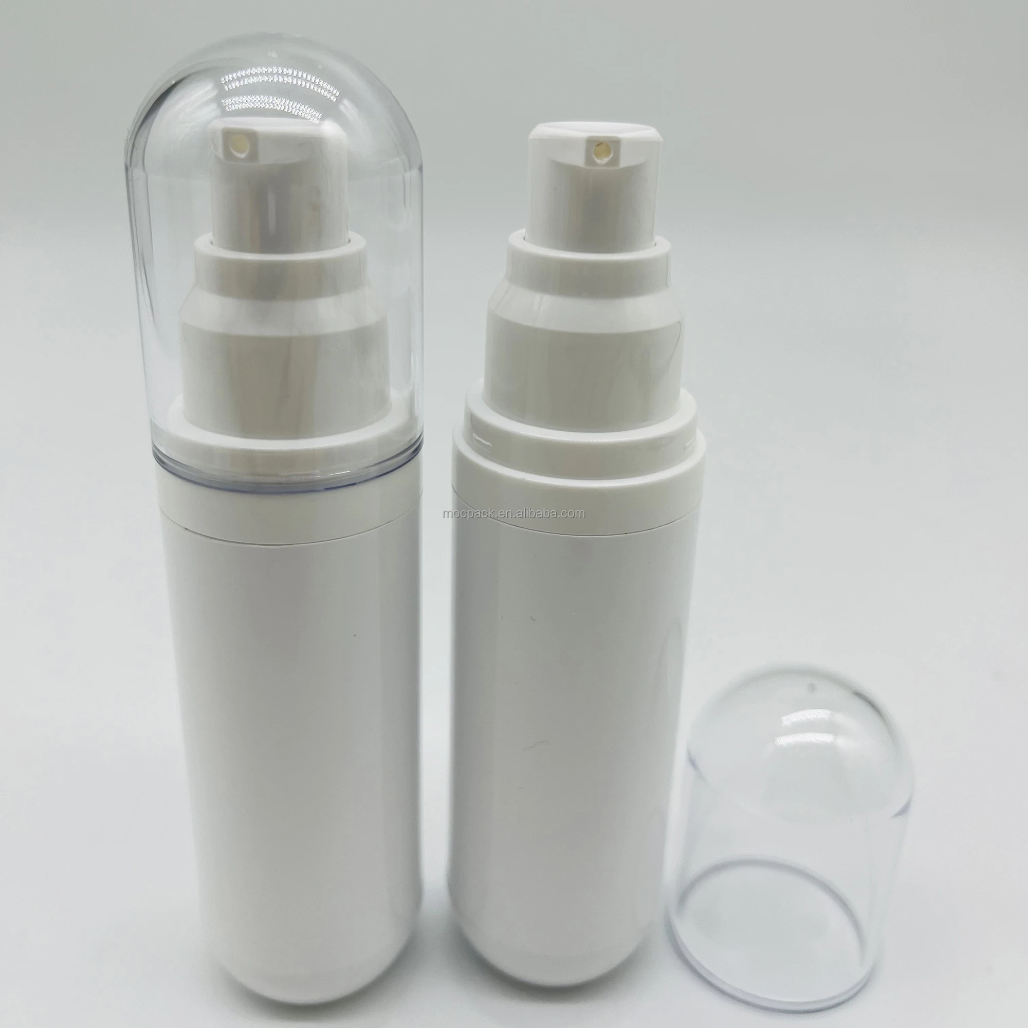 product factory direct sale 15ml 30ml 50ml white airless serum pump bottle as capsule airless mist sprayer bottle-28