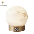 Led Table All Copper Natural Snow Stone LED Three-tone Light Small Night Light Table Lamp