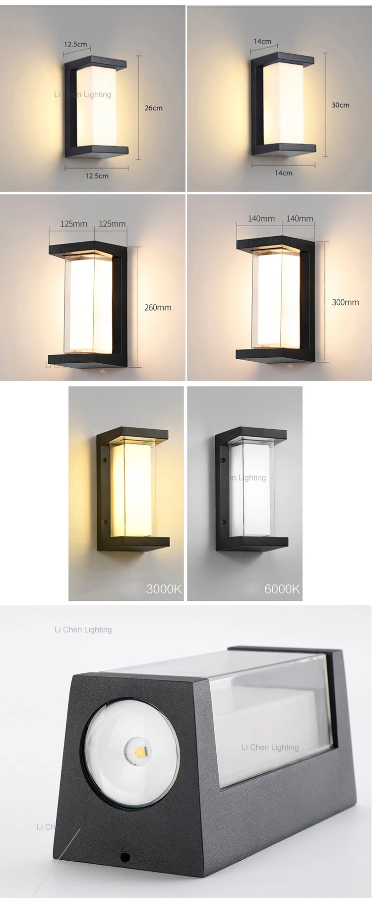 bd07 wall light for outdoor 18w 30w waterproof ip65 led ultra bright staircase courtyard entrance wall lamp-1