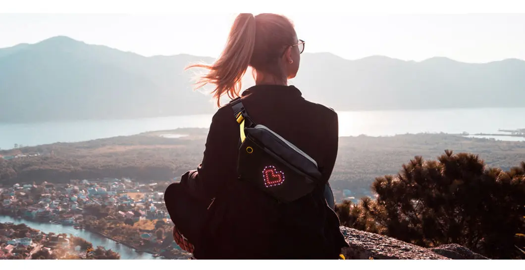Bolso bandolera con pantalla LED Bolso bandolera LED unisex Bolsos bandolera de moda