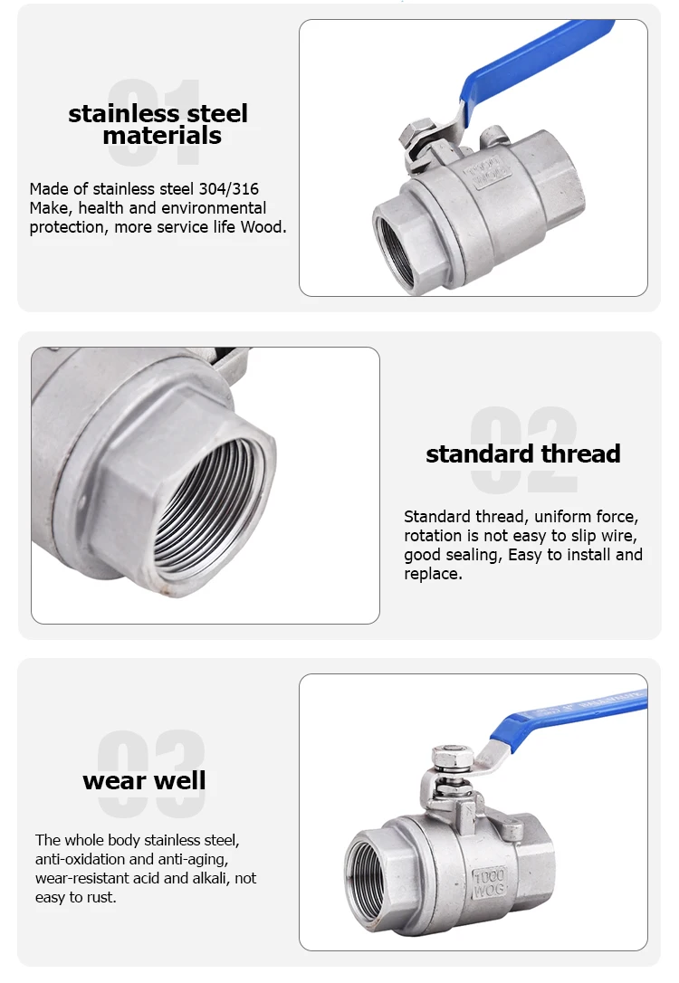 Cqatmt Stainless Steel Float Ball Valve Stainless Steel Ball Valve Two