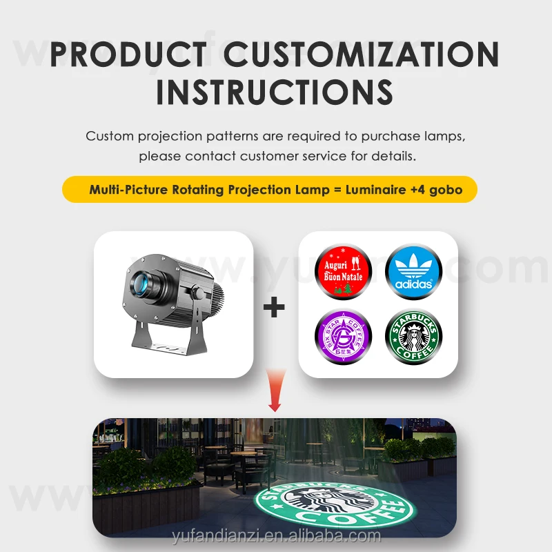 Outdoor advertising projector