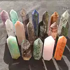 Point Wholesale Natural Healing Stones Crystal Point Clear Rose Quartz Wand For Decoration