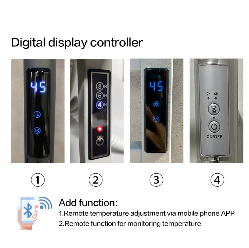 Rack Digital Display Heater, Aluminum, 100W, Aluminum Alloy - detail 24