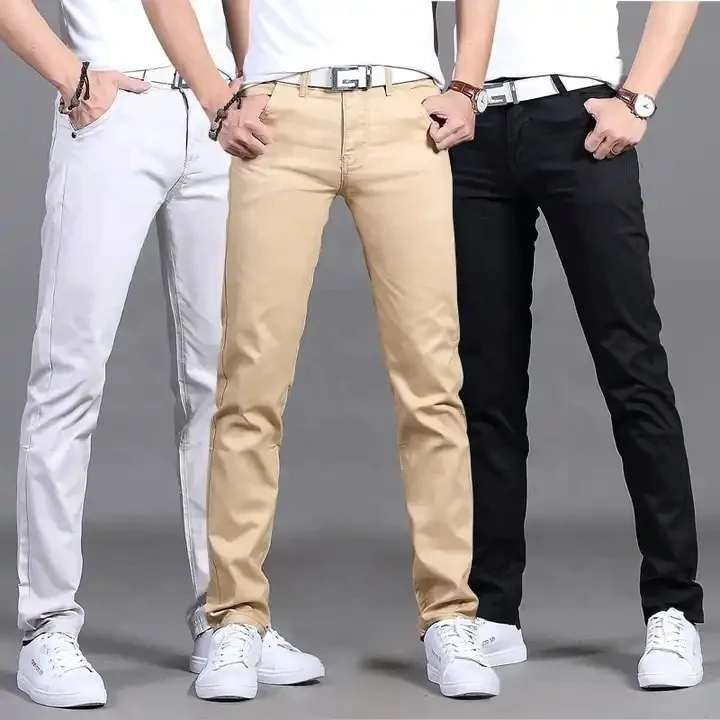 JUNBAOSS Men's Slim Fit Stretch Jeans Ripped Skinny Jeans for Men, Distressed Straight Leg Fashion Comfort Flex Waist Pants