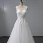 Formal Gowns Custom Made Formal Bridal Gowns Illusion Back Designs Lace Beading A Line Wedding Dresses