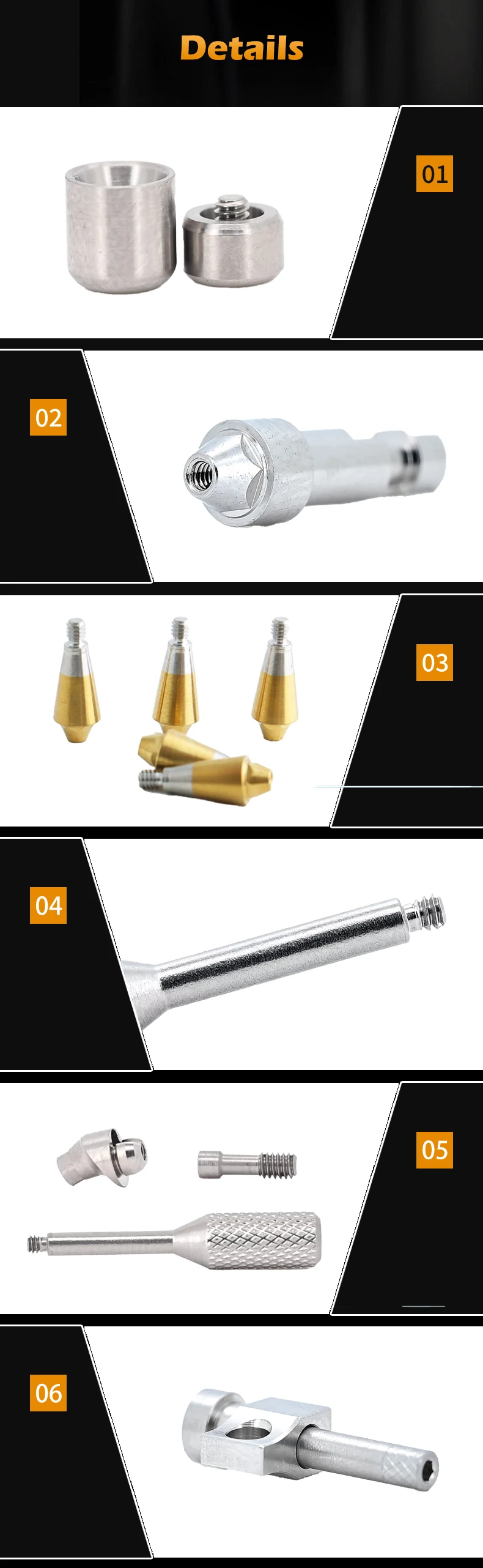 Multi Function Implant Abutment for Osstem Multi-unit Abutment Impression Post MUA Analog Healing Cap for Screw-retained Abument supplier