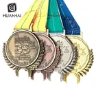 Silver Enamel The Medals Custom Logo Rasied Gold Silver Bronze Enamel Metal Marathon Finisher Medal