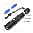 Led Torch Adjustable Zoom P50 LED Aluminum 1200 Lumen Chargeable Torch Light Led Flashlight Powerful