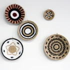 Decorative Handmade Hanging Wall Basket Decor Round Woven Basket Wall Decor Decorative Sea Grass Bowl And Trays