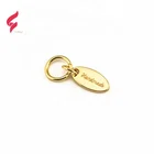 Pendant Custom Small Metal Plates Brand Logo Pendant Jewelry Tags With Oring Engraved Metal Plates For Jewelry