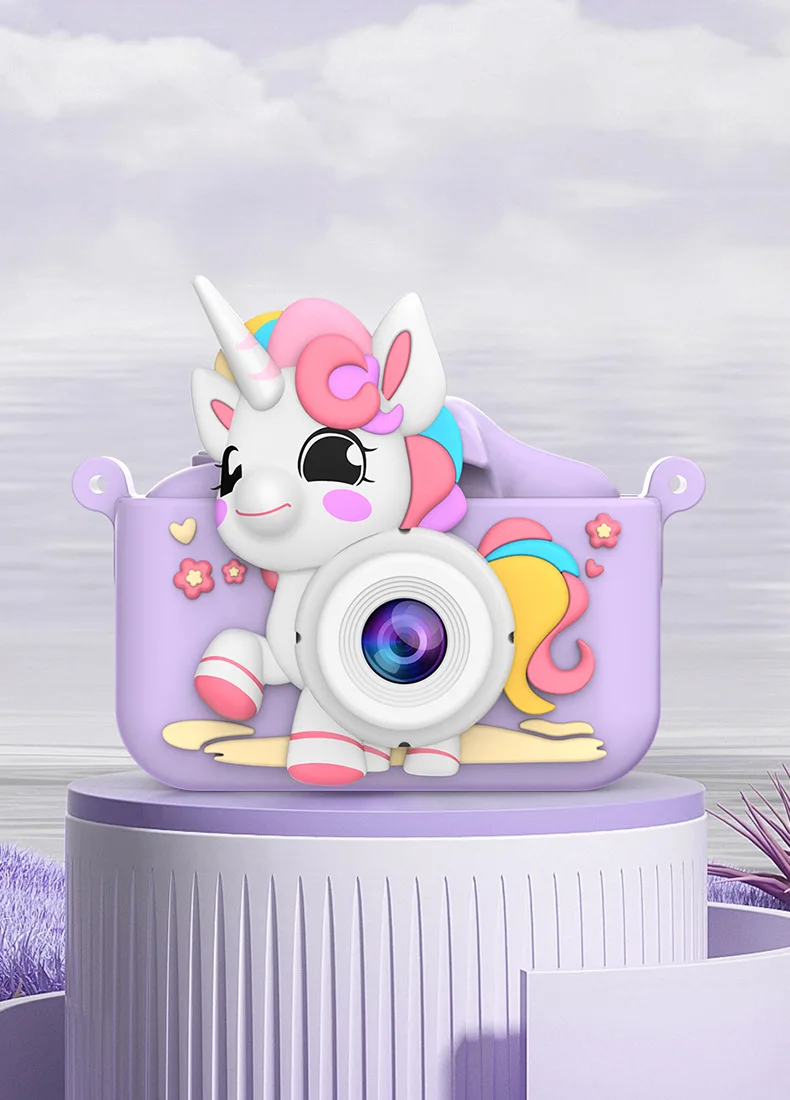 2024照片视频数码相机卡通1080P高清双相机