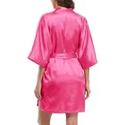 For Wedding Wedding Robe Wholesale Custom Logo Luxury Pure Satin Bridemaid And Bridal Robes For Wedding