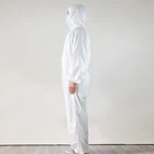 Suit Disposable Suit Hot Sale Ash Commodity Fast Delivery Resistant PP PE Disposable Coverall Suit
