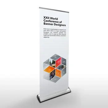 Aluminium silver teardrop roll up stand banner trade show backwall display exhibition frame display