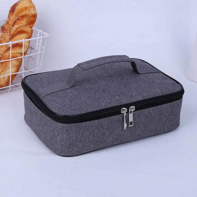 Portable Food Warmer and Soft Cooler Bag Waterproof Oxford Cloth Lunch Warming Tote for Office Travel