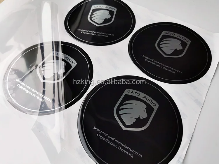 product full color printed vinyl substrate 3d crystal decal flexible pu gel doming metallic labels adhesive resin domed epoxy stickers305-2