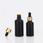 Oil Wholesale 5ml 10ml 15ml Matte Black Essential Oil Bottle With Dropper And Box Tube