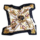 Black Scarf Women BSCI China Shenzhen Red Black Floral Print Fashion Summer Best Selling Scarfs Shawls Women