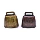 Bell Metal Iron Antique Imitations Coppery Ringing Cow Bell Electroplating Process Customized Hardware Bell
