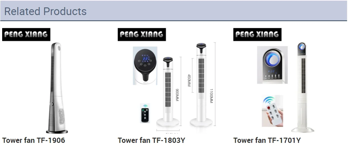 Tower Fan, 35inch, 50, Plastic - detail 12