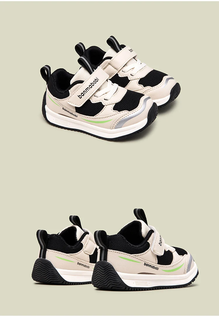 HIgh Quality Anti-slip Hook&loop Spring Autumn Children Kids Boys Girls Shoes manufacture