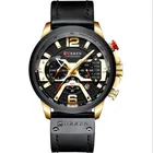 Popular Watches Top Brand Curren 8329 Waterproof Popular Men Watches With Genuine Leather Strap